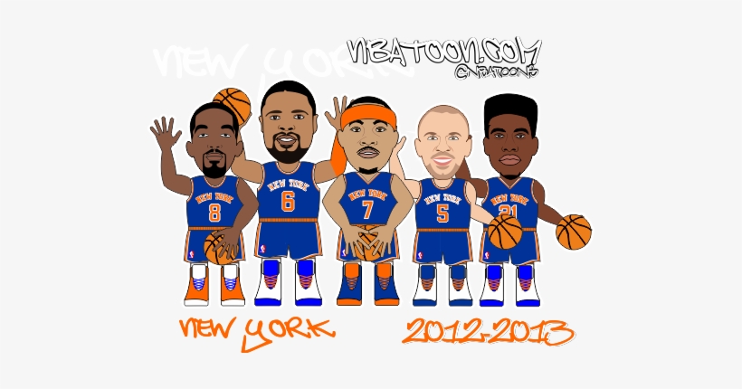 Nbatoon Of Jason Kidd, Iman Shumpert, Jr Smith, Carmelo - New York Knicks, transparent png download