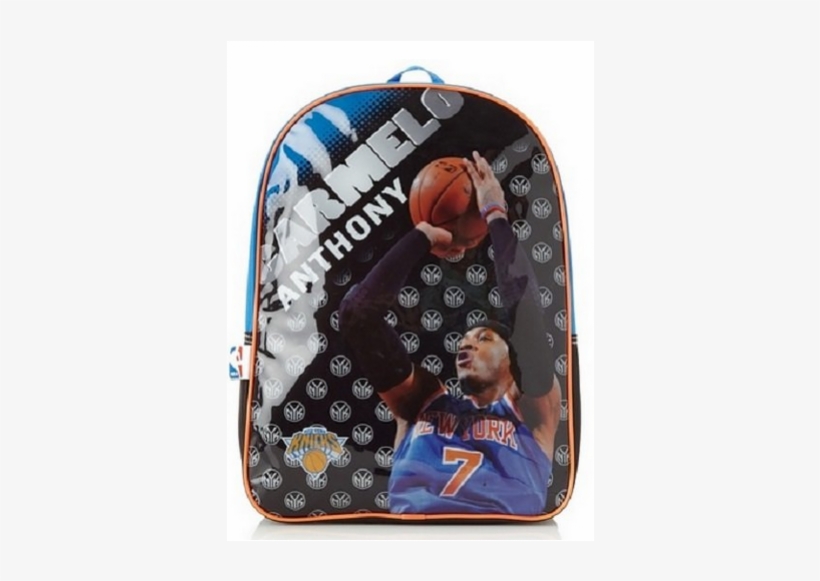 New York Knicks Carmelo Anthony Boys Backpack - Abn Carmelo Anthony Ny Knicks Backpack Book Bag 16, transparent png download