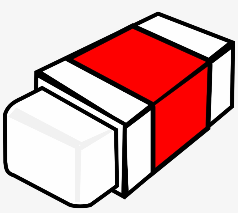 Eraser Rubber Red Undo Office School Sketc Erasers Clipart PNG Image