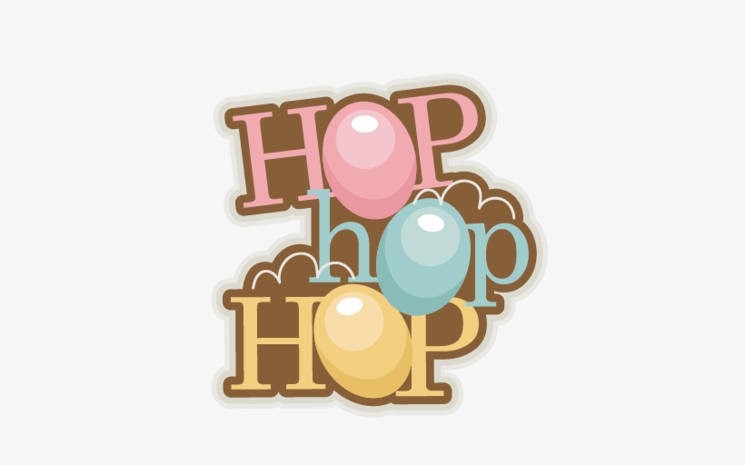 Bunny Clipart Scrapbook - Easter Hop Clipart, transparent png download
