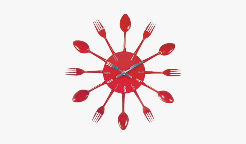 Reloj De Cucharas Y Tenedores Full Size Png Download Seekpng