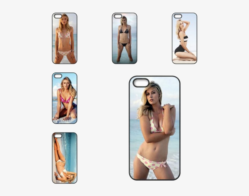 For Samsung Galaxy S2 S3 S4 S5 S6 S7 Edge Mini Active - Maria Sharapova Poster Polka Dot Bikini 24x36, transparent png download