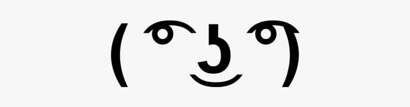 Leafy On Twitter - Lenny Face, transparent png download