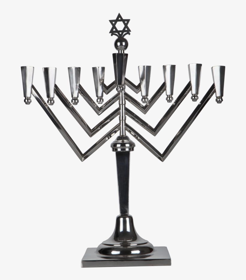 Hanukkah Lamp - Silver, transparent png download