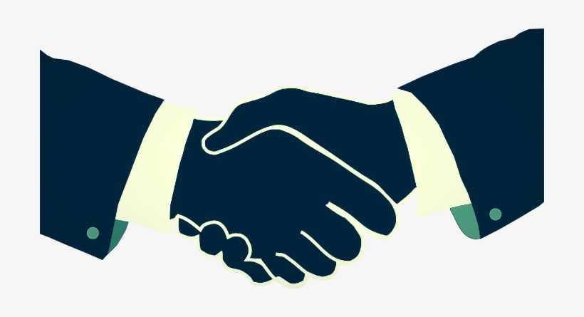 German Business Etiquette - Handshake Silhouette, transparent png download