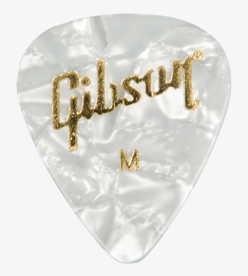 White Pearl Picks, 12 Pack - Gibson Guitars, transparent png download
