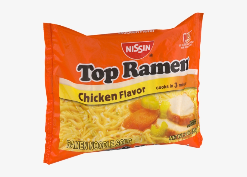 Picture Free Download Nissin Top Ramen Soup Chicken - Nissin Top Ramen Chicken 3 Oz, transparent png download