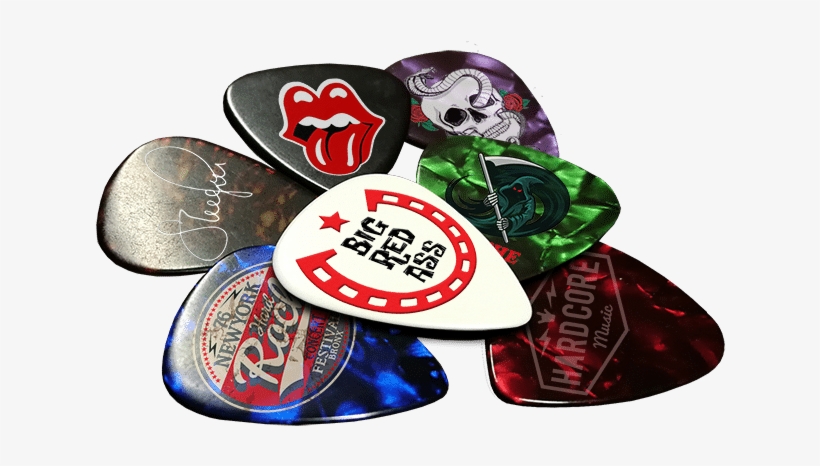 Custom Printed Guitar Picks - Printed Guitar Picks, transparent png download
