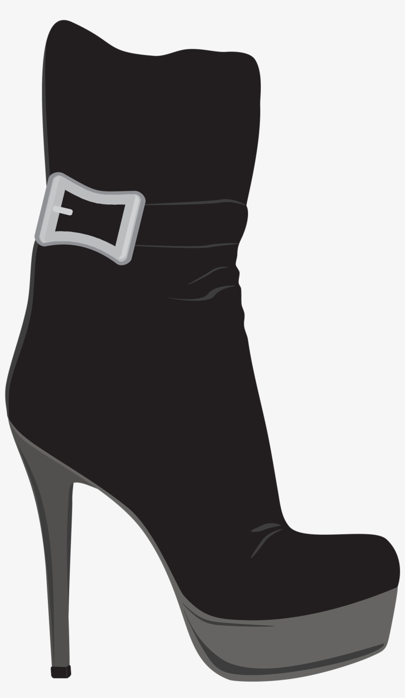 Black Female Boots Png Clipart - Boots For Women Clip Art, transparent png download