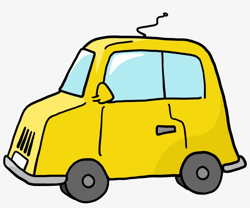Delivery Car Clipart - Clipart Yellow Car, transparent png download