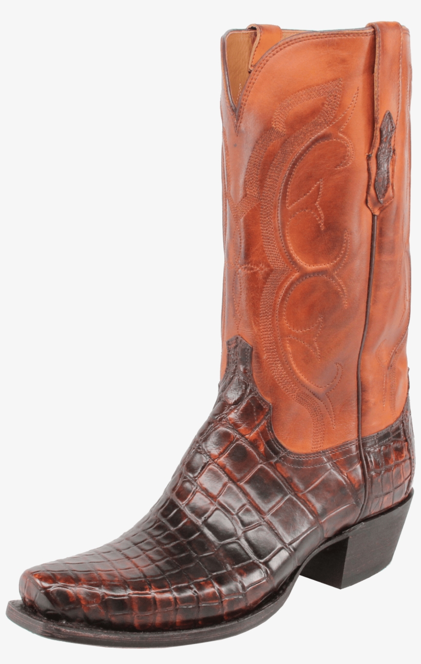 Lucchese Men's Giant Alligator Boot - Brick Red, transparent png download