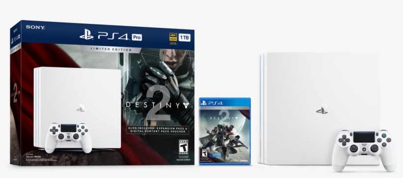 The Bundle Is Priced $449 - Ps4 Pro White Destiny, transparent png download
