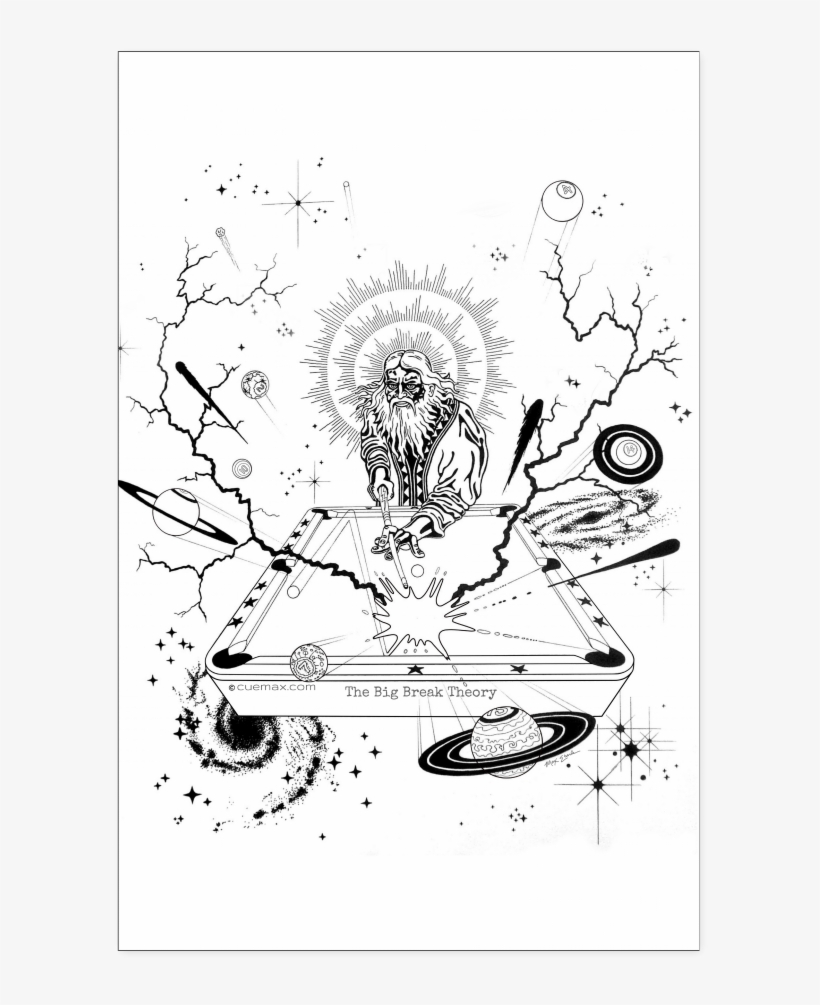 The Big Break Theory Poster - T-shirt, transparent png download