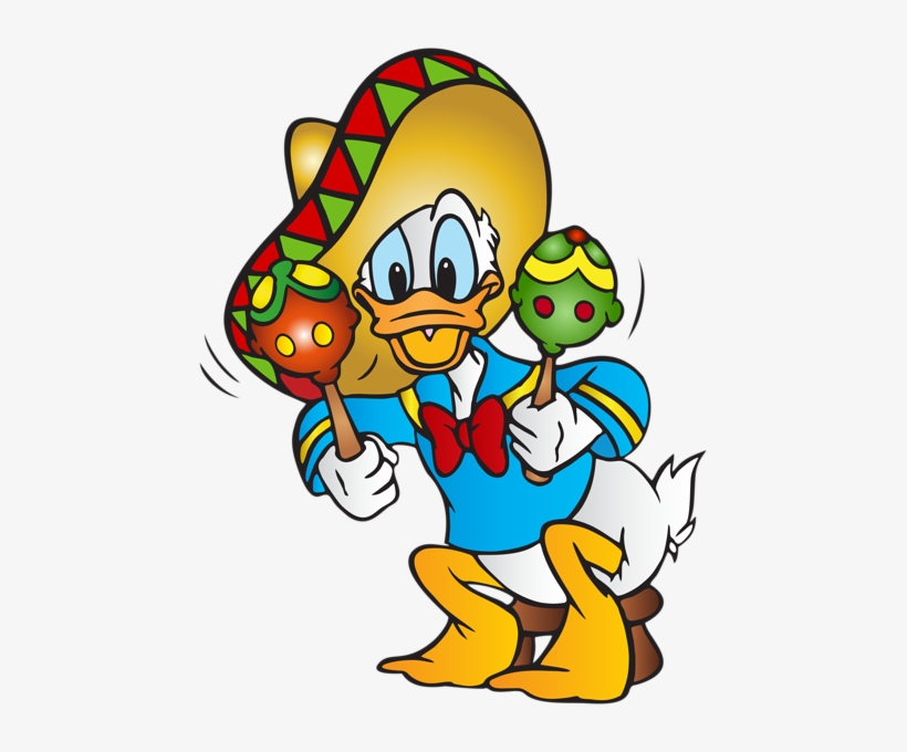 Clip Art Free Download Donald Duck Free Png Clip Art - Mexican Donald Duck, transparent png download
