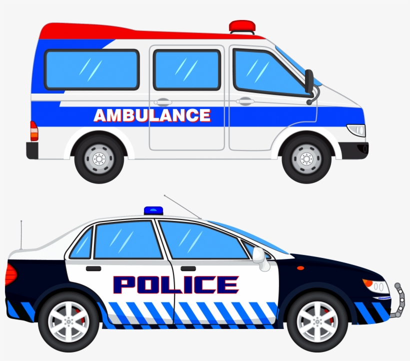 Police Car Clip Art - Clip Art Ambulance, transparent png download