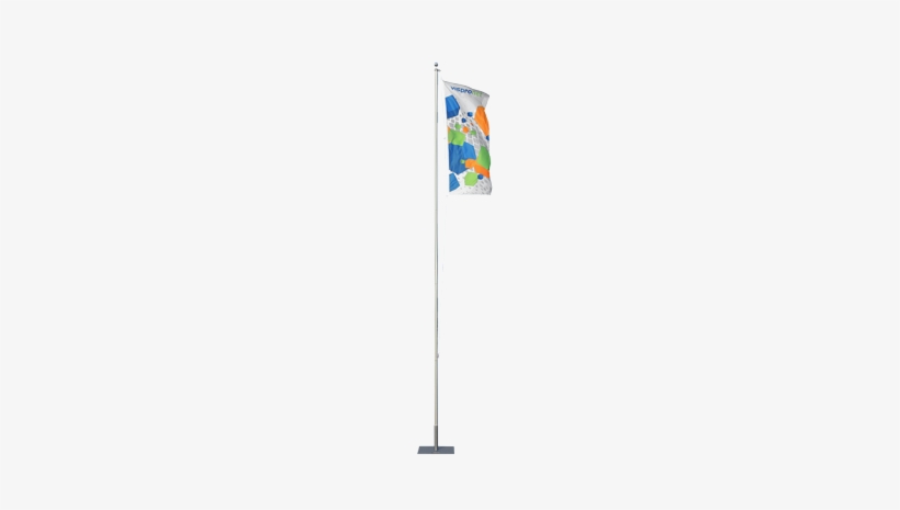 Flagpole Standard With Base Plate 22" X 22" With Portrait - Banner, transparent png download