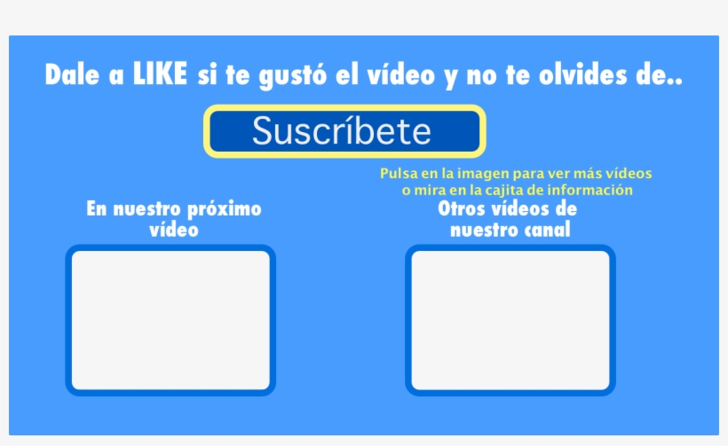 En Este Tutorial Hablamos De Las Outro O Despedidas - Suscribete Y Dale A Like Png, transparent png download