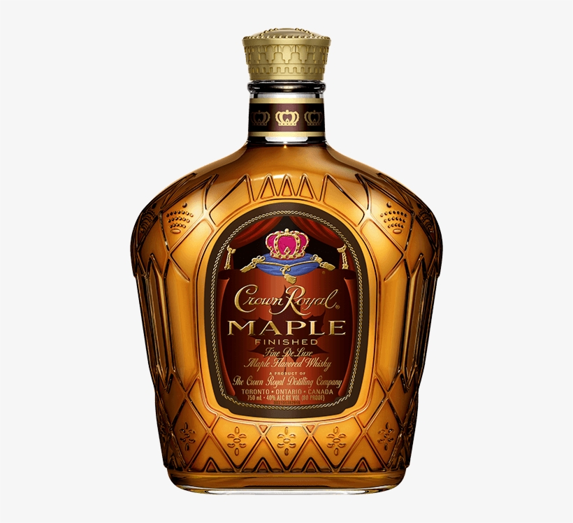 Bottle Drawing Crown - Crown Royal Maple, transparent png download
