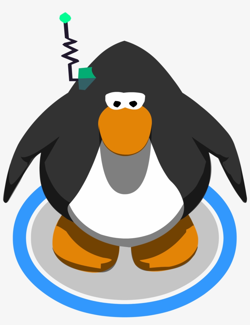 Robot Antenna In-game - Red Penguin Club Penguin, transparent png download