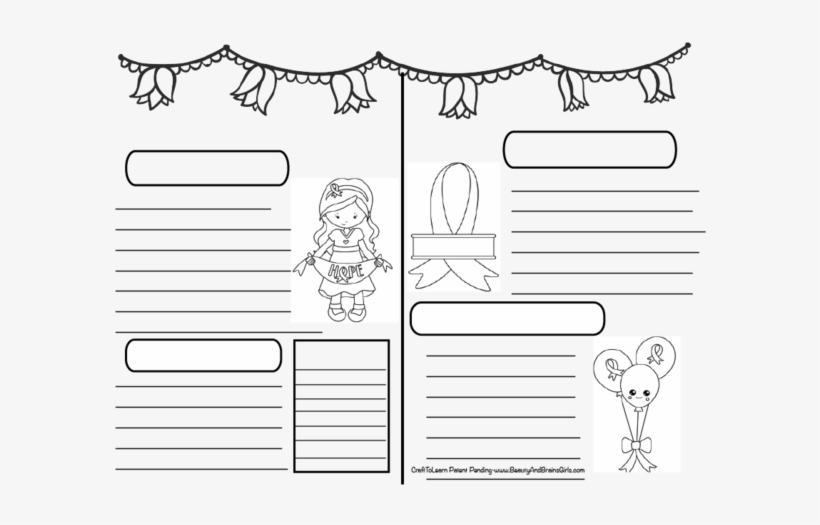 Breast Cancer Art Journal Diy Printable Instant Download - Father Day Bullet Journal, transparent png download