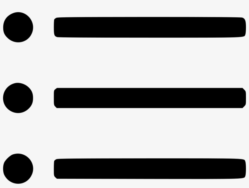 List Unorder Text Bullet Point Editor Comments - Wait And Black Lines, transparent png download