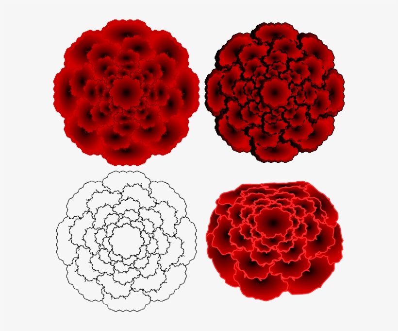 How To Set Use Red Abstract Flower Clipart, transparent png download