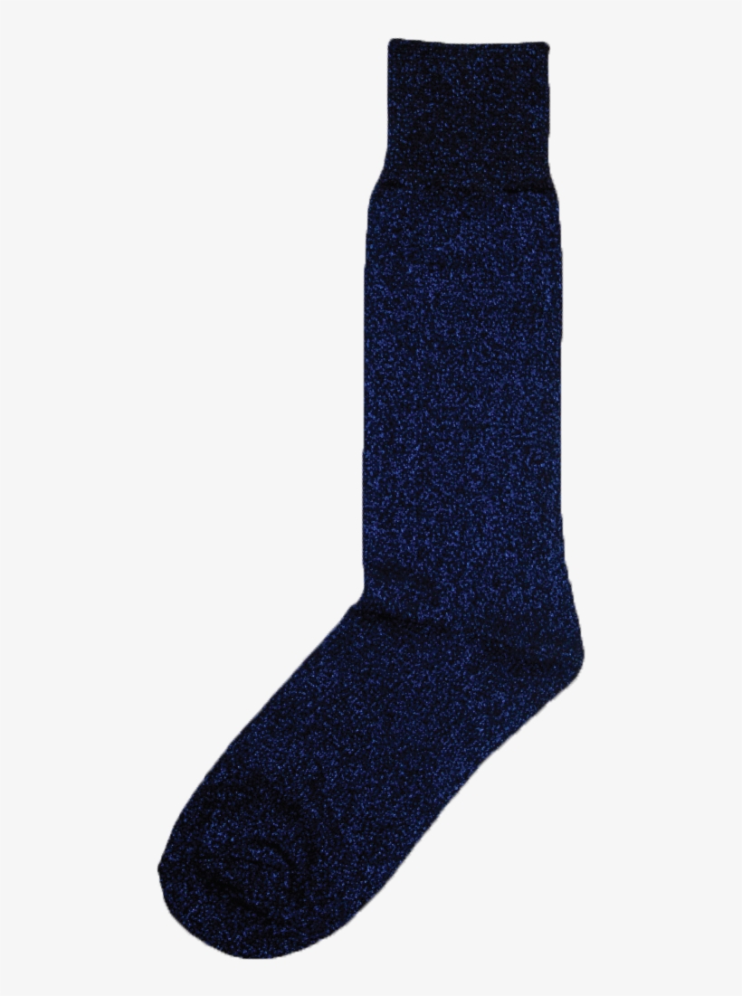Picture Of Royal Blue Sparkle Sock - Sock, transparent png download