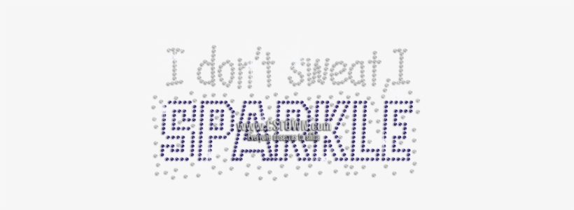 Royal Blue Sparkle Iron-on Rhinestone Transfer - Calligraphy, transparent png download