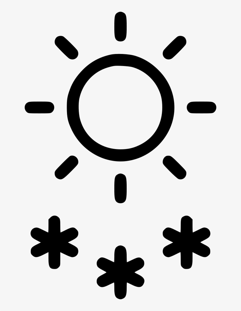 Snow Snowfall Daytime Sun Day Weather Comments - Icon, transparent png download
