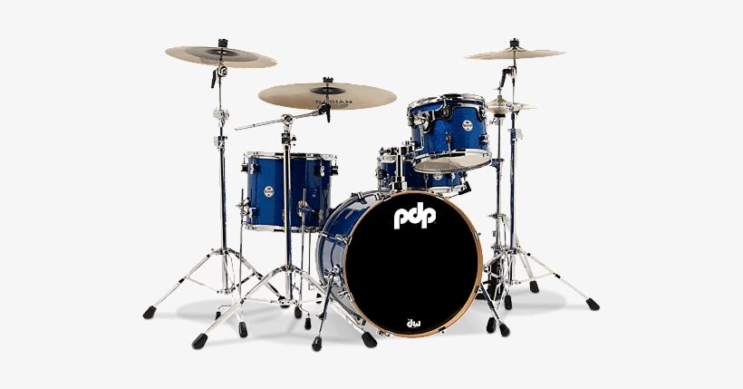 Pdp Concept Maple 5-piece Drum Kit Blue Sparkle - Dw Maple Drum Kit Blue, transparent png download