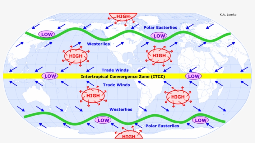 Bullet Point Treatment Of Air Pressure, Wind, And Global - Climate, transparent png download