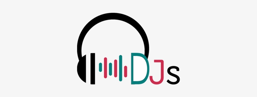 El Increible Mundo Del Dj - Vector Illustration Of Black Headphones With Blue, transparent png download