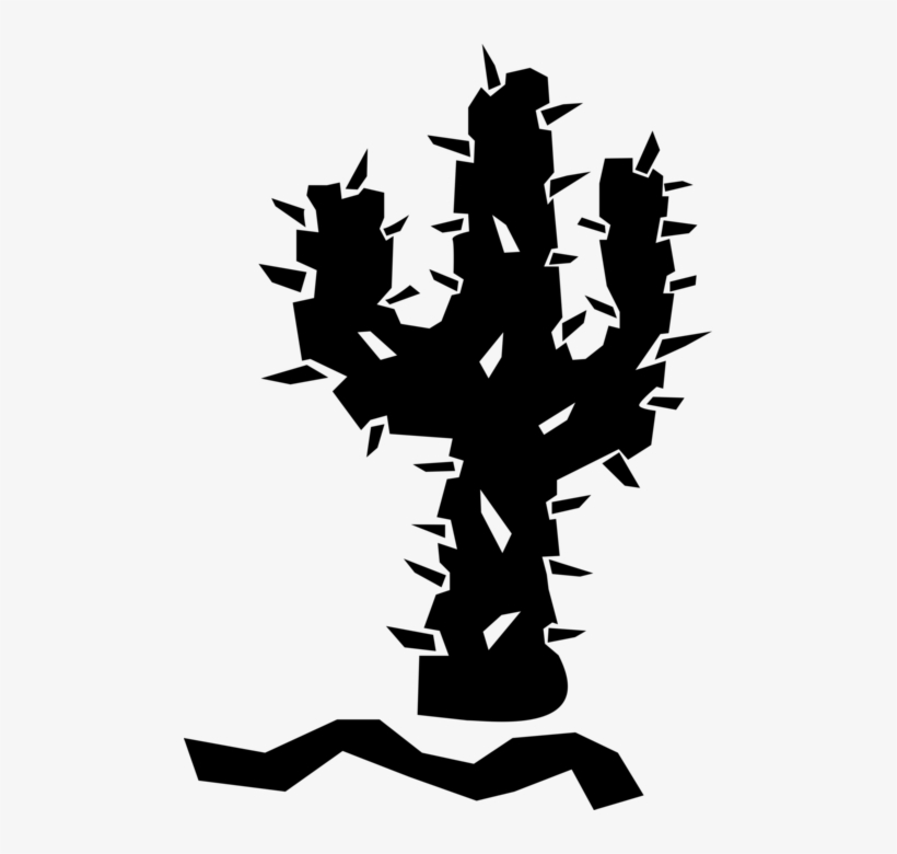 Vector Illustration Of Desert Vegetation Succulent - Tree, transparent png download