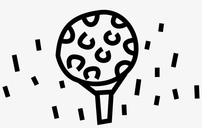 Vector Illustration Of Sport Of Golf Ball On Golfing - Illustration, transparent png download