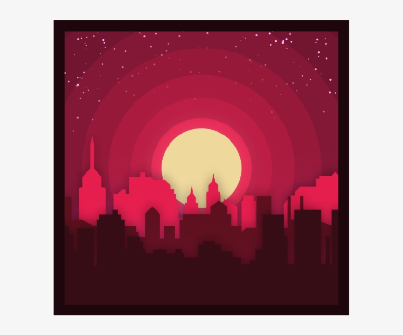 Sunset City 600px1 - Sunset, transparent png download