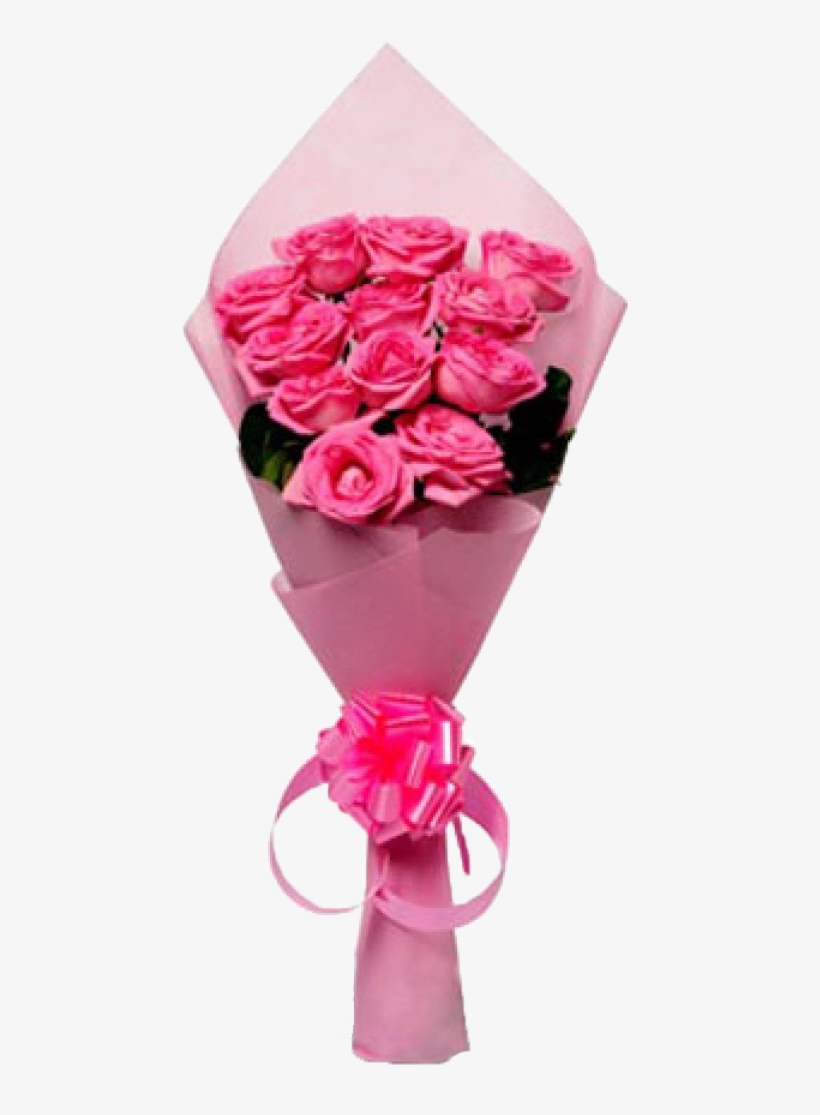 Dozen Pink Roses Bouquet Pink Rose Gift Bouquet PNG Image
