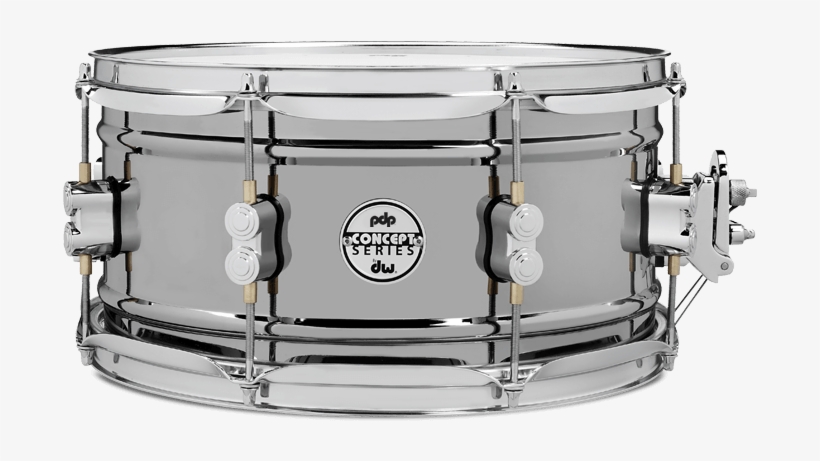 6 - - Pdp Black Nickel Over Steel Snare Drum 14x6.5 Inch, transparent png download