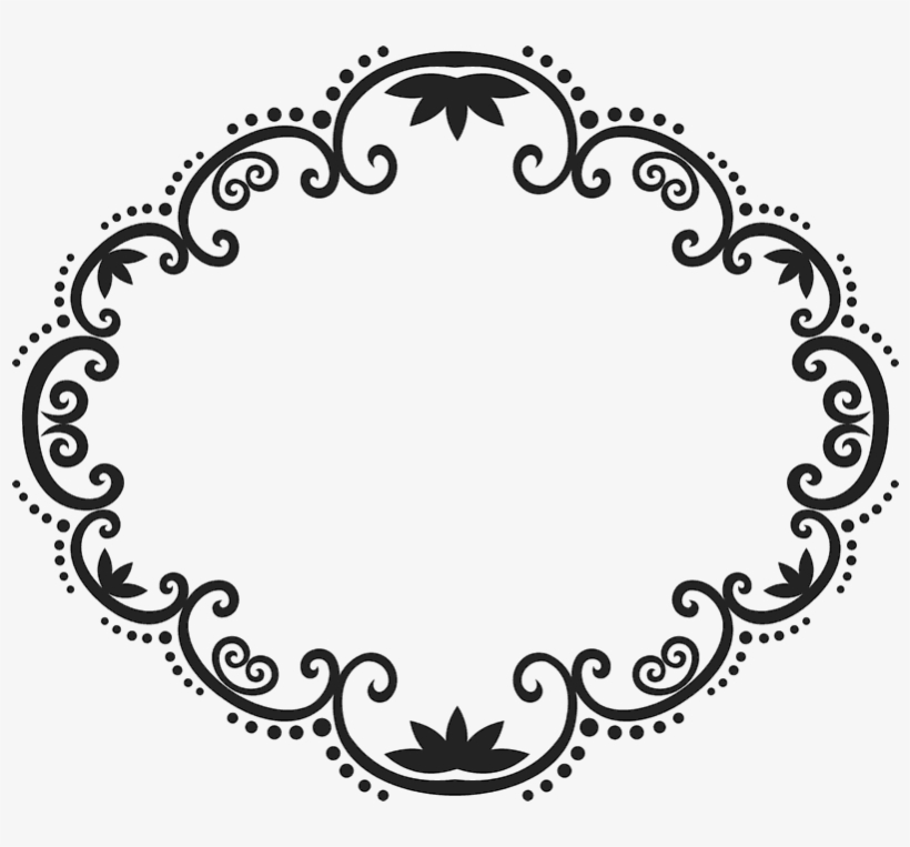 Ornate Circle Rubber Stamp - Drawing, transparent png download