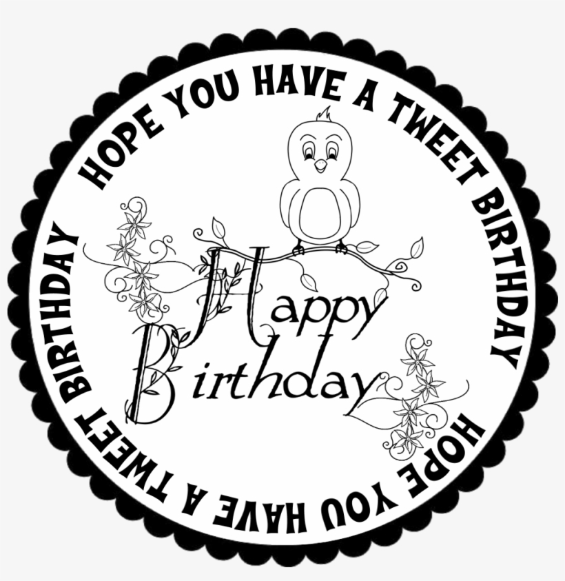 Happy Birthday Circle Birthday Sentiments, Card Sentiments, - High Quality, transparent png download