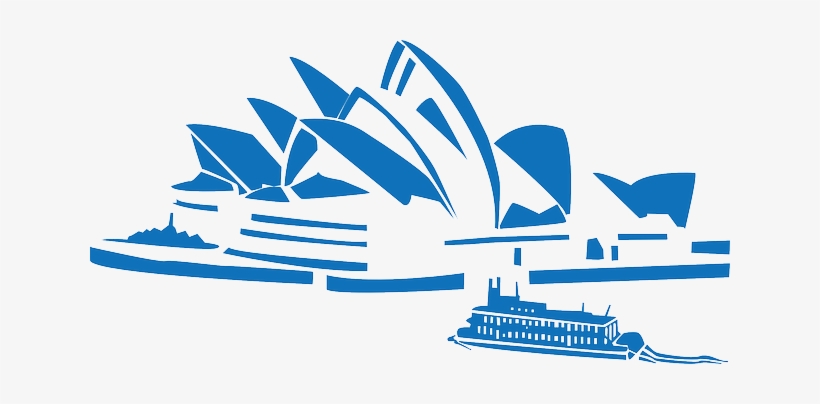 House, Blue, Singing, Silhouette, Ship, Opera - Sydney Opera House Mug, transparent png download