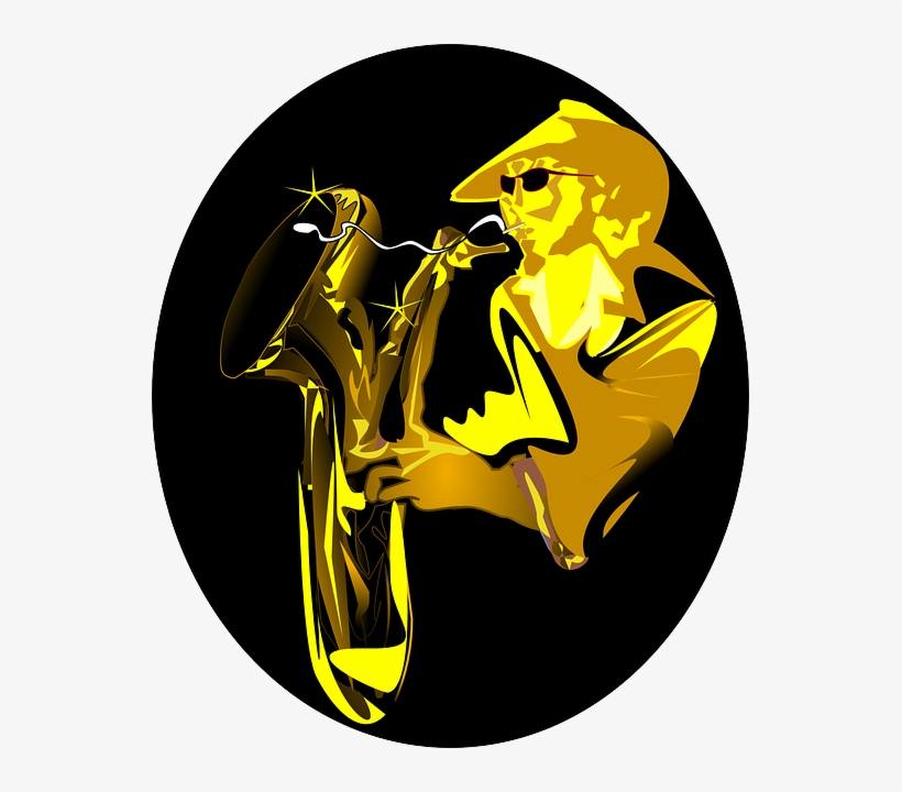 Music, Silhouette, Jazz, Free, Dark, Play, Sax - Razzmatazz (razzle-dazzle), transparent png download