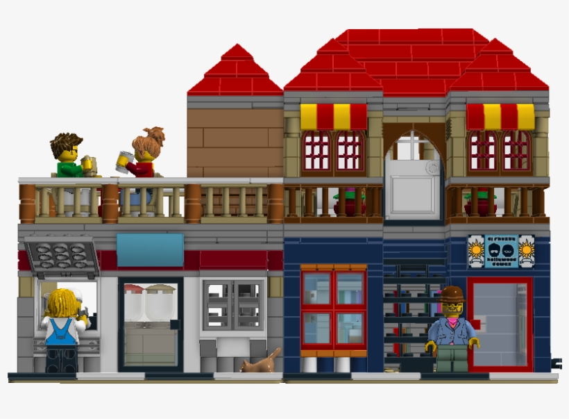 Bubble Tea And Comic Book Shop - Lego, transparent png download