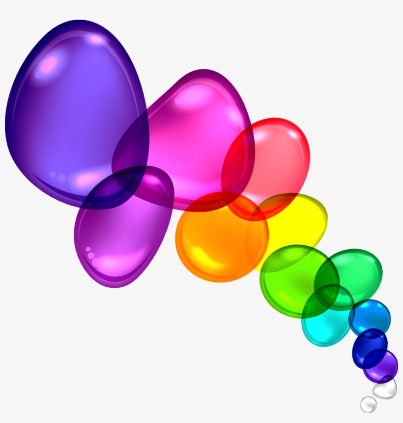 Crystal Balloon Balloons Bubble Glass Colorful Water - Colorful Bubbles Clipart, transparent png download