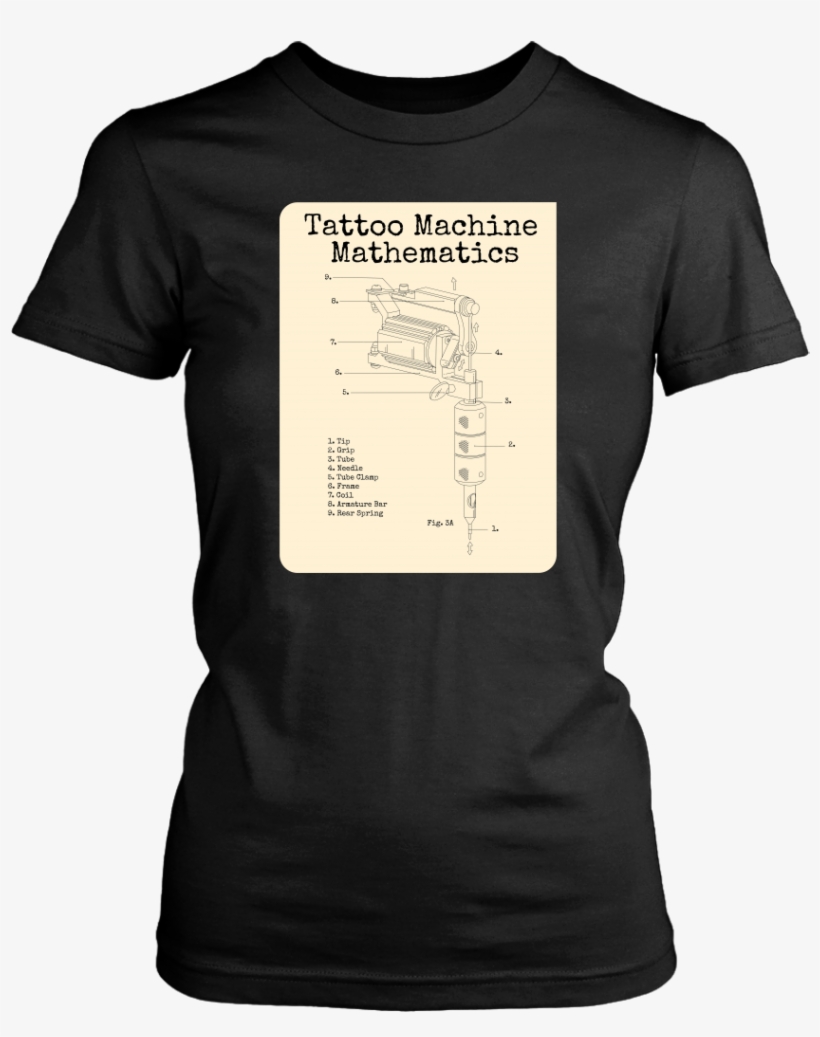 Tattoo Machine Mathematics T-shirt For Her - Too Peopley Outside Shirt, transparent png download