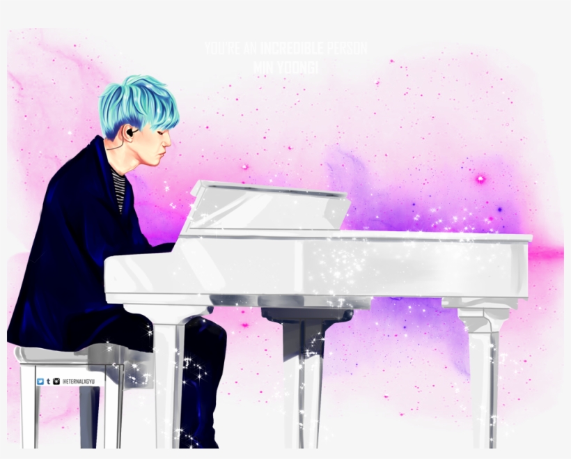 [fa] Prince Of Piano ☆ Yoongi Photo Credit - Yoongi Piano Png, transparent png download