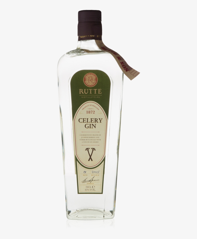 Rutte Celery Gin Bottle - Rutte Celery Dry Flavoured Gin, transparent png download