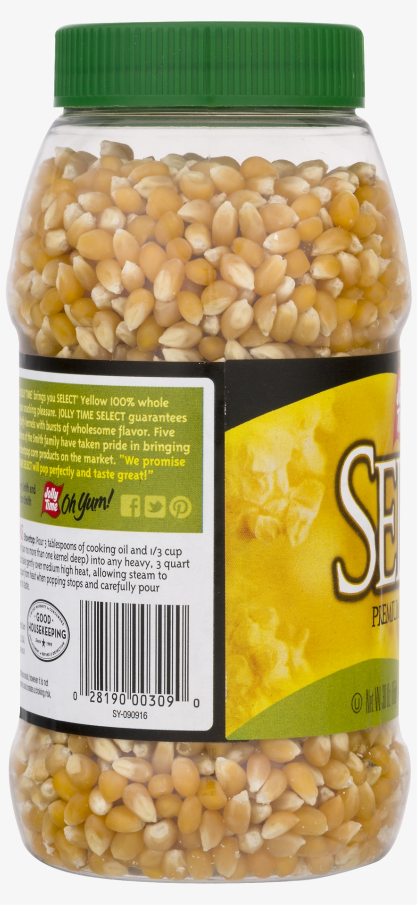 Jolly Time Select Premium Yellow Pop Corn, - Corn Kernels, transparent png download