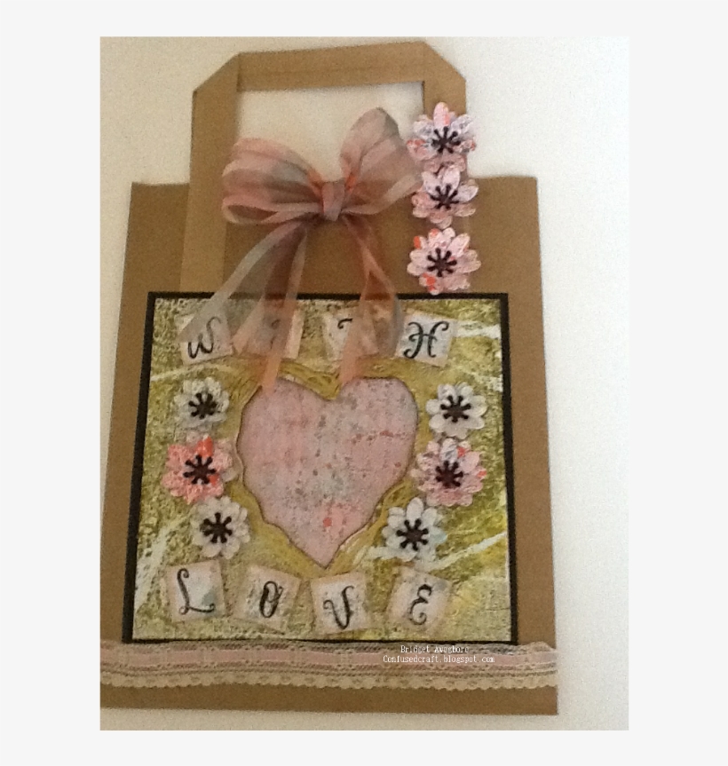 I Used The Heart Elegant Frame Stamp And Cut Out The - Greeting Card, transparent png download
