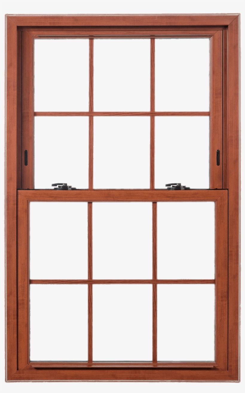 Double Hung Wooden Sash Window - Wood Veneer Vinyl Windows, transparent png download