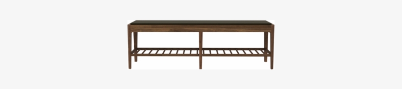 With Upholstery Walnut - Ethnicraft Spindle Bench Bank, transparent png download